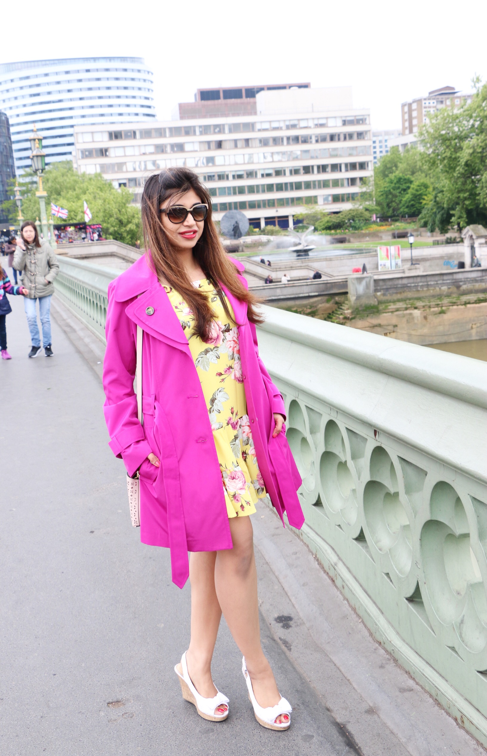 London pink Coat