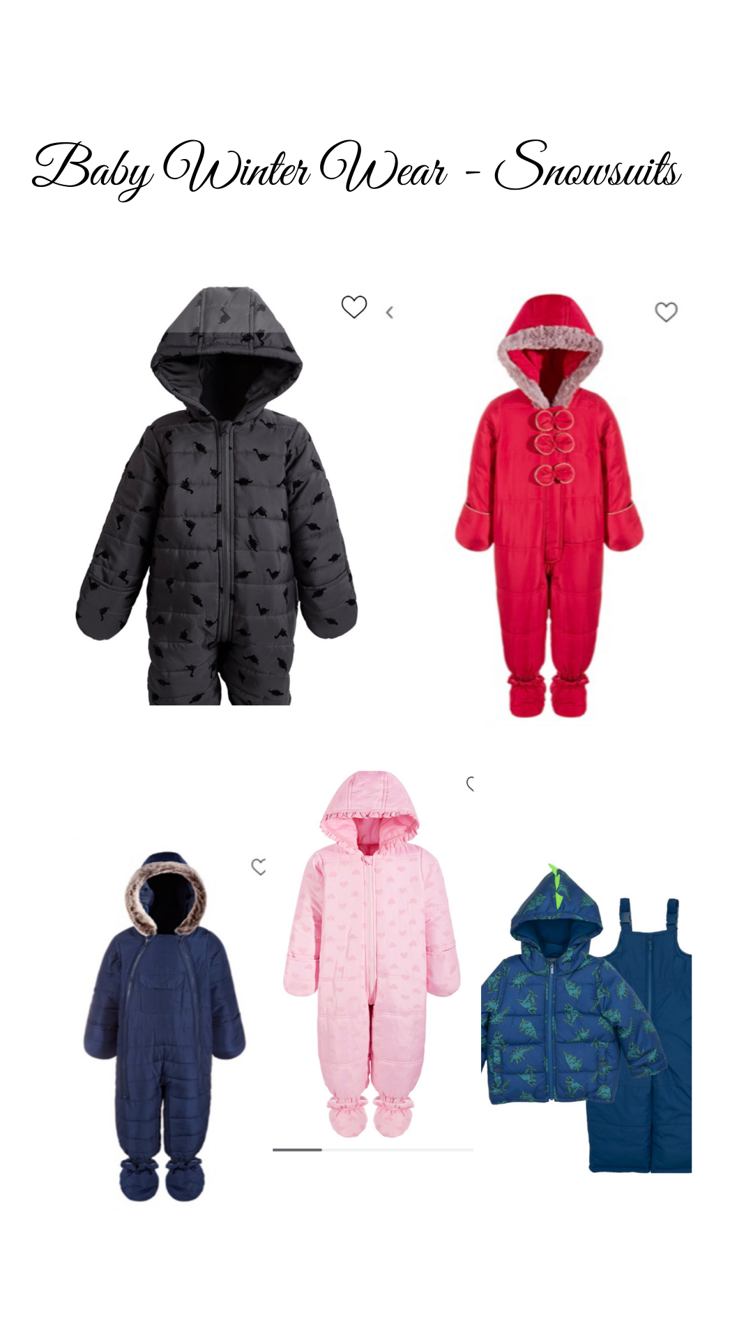 Baby Winter wear - Snowsuits