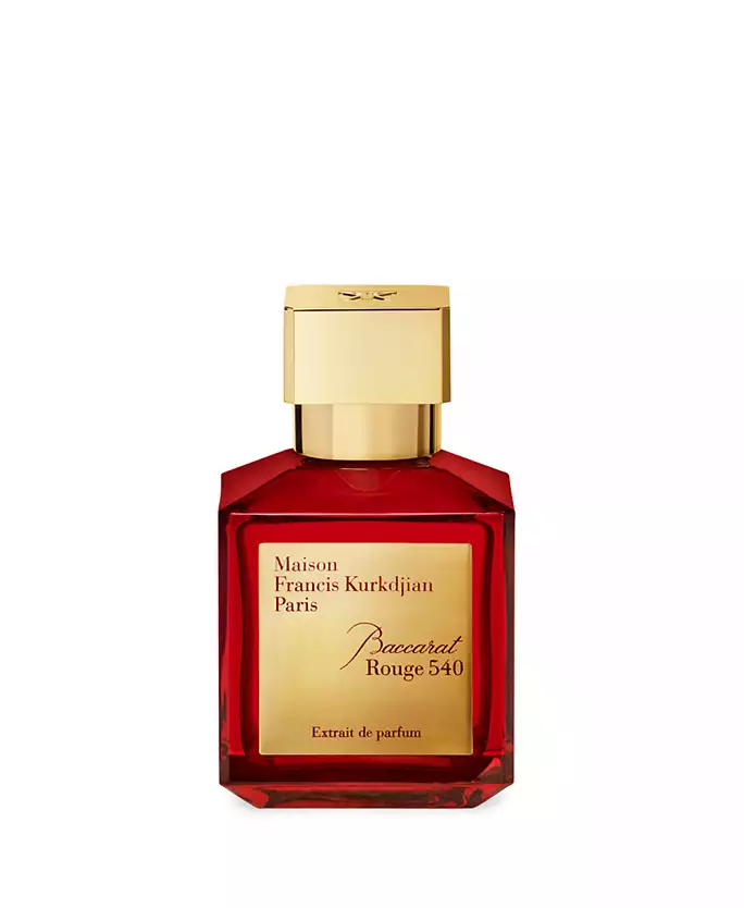 Maison Francis Kurkdjian Baccarat Rouge 540 in its red-labelled flacon