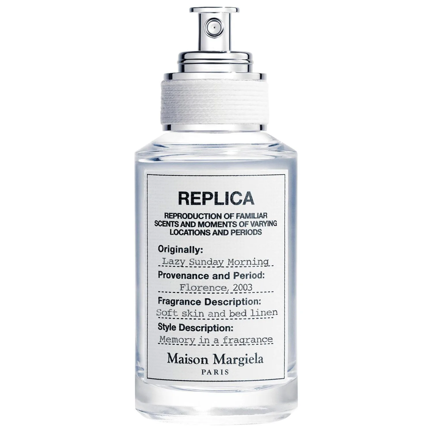 Byredo Lazy Sunday Morning perfume bottle on a pale surface