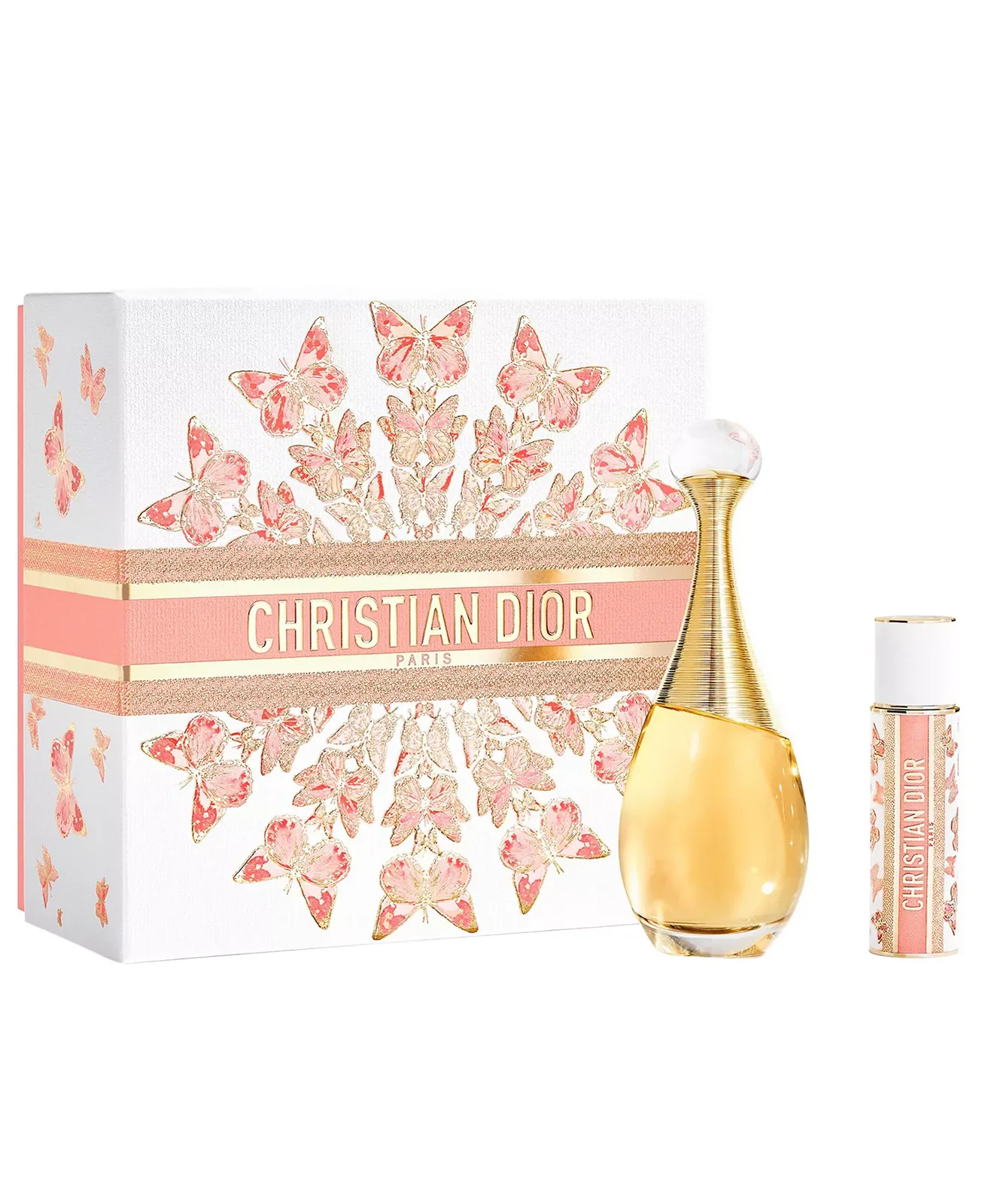 Dior J'adore Parfum d'Eau bottle with its gold collar