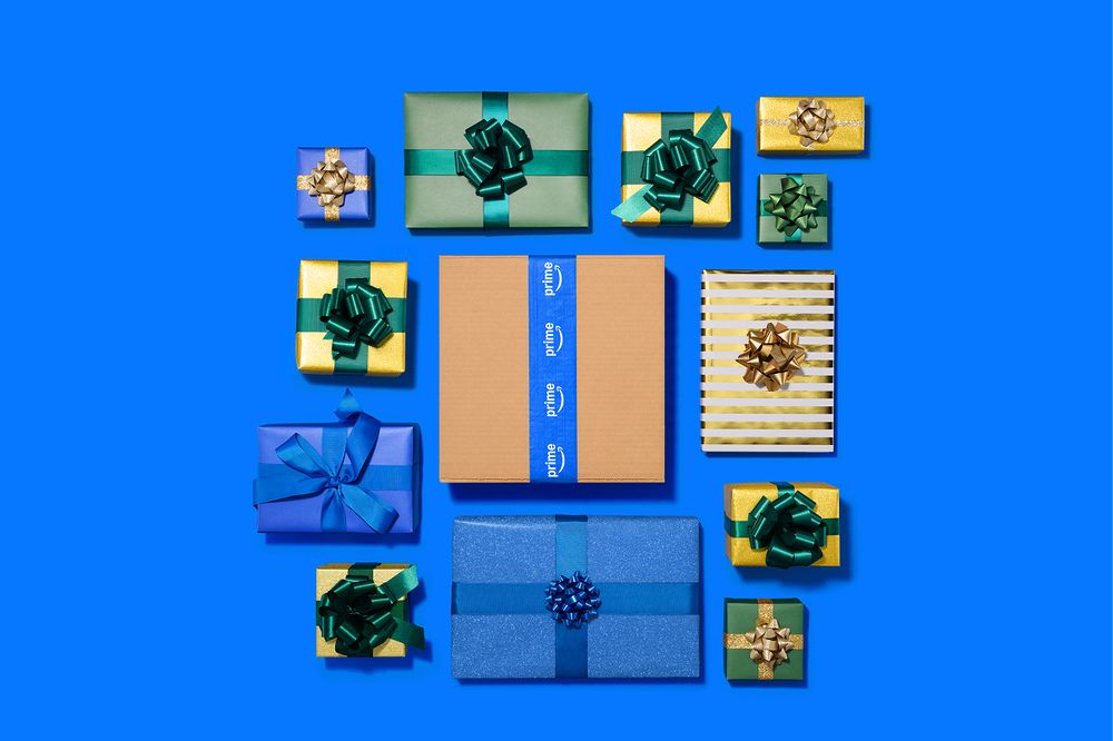 Wrapped holiday gifts